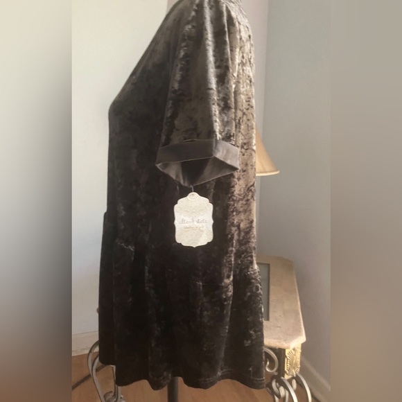 Altar'd State crushed velvet, baby doll top SZ M Boho chic - Picture 8 of 16